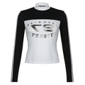 Camicia lunga Valstrend shop in stile auto, con colletto a piedi di contrasto, righe a strisce e maniche lunghe.