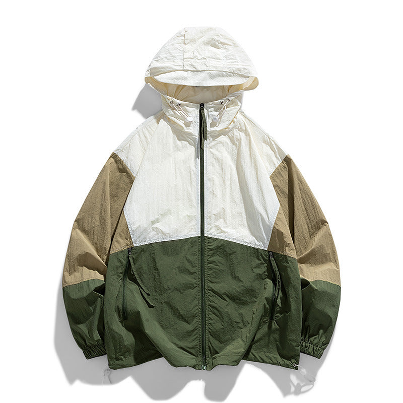 Giacca da uomo Valstrend resistente al sole per outdoor, rivestimento leggero e protettivo contro i raggi ultravioletti