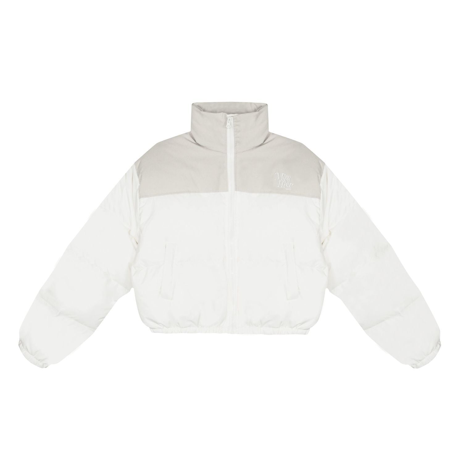 Cappotto invernale donna Valstrend con colletto alto, stile loose e abbinamento di colori, ideale per look casual e caldo.