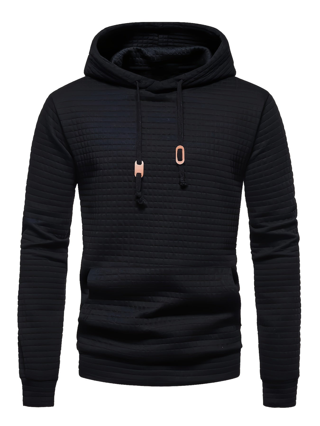 Solid Hoodie, Cool Hoodies For Men, Men's Casual Graphic Design Pullover Hooded Sweatshirt With Kangaroo Pocket Streetwear For Winter Fall, As Gifts