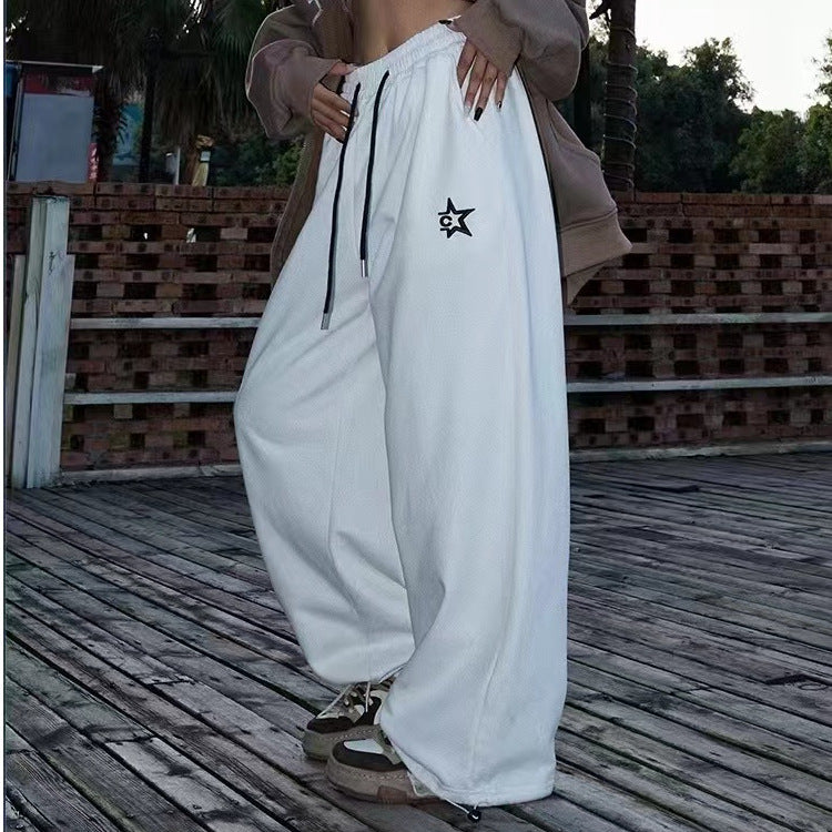 Pantaloni sportivi slim a vita alta con cordino per primavera e autunno, marca Valstrend, tessuto morbido e comodo per allenamento e casual.