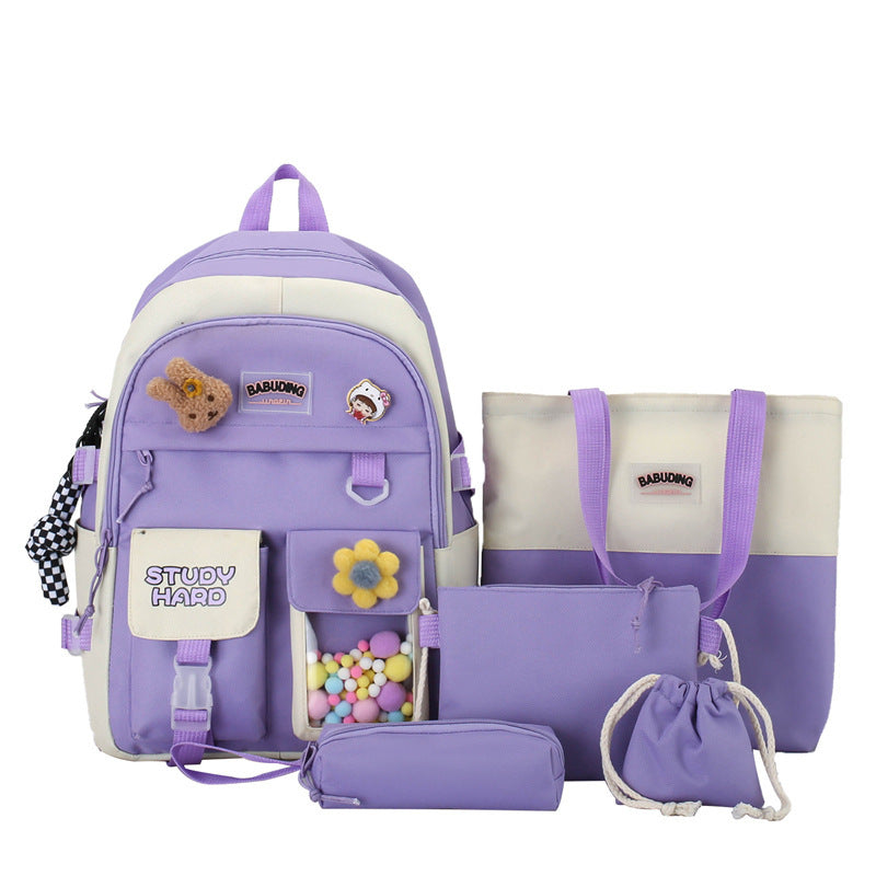 Zaino casual da donna Valstrend, grande capacità, design pratico e spazioso, con tasche e spallacci regolabili