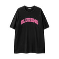 Maglietta donna semplice e versatile con stampa a lettere, maniche corte, brand Valstrend shop, tessuto morbido e comodo