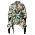 Camouflage Stitching Knitted Cuff Waist-tight Cotton Coat Jacket