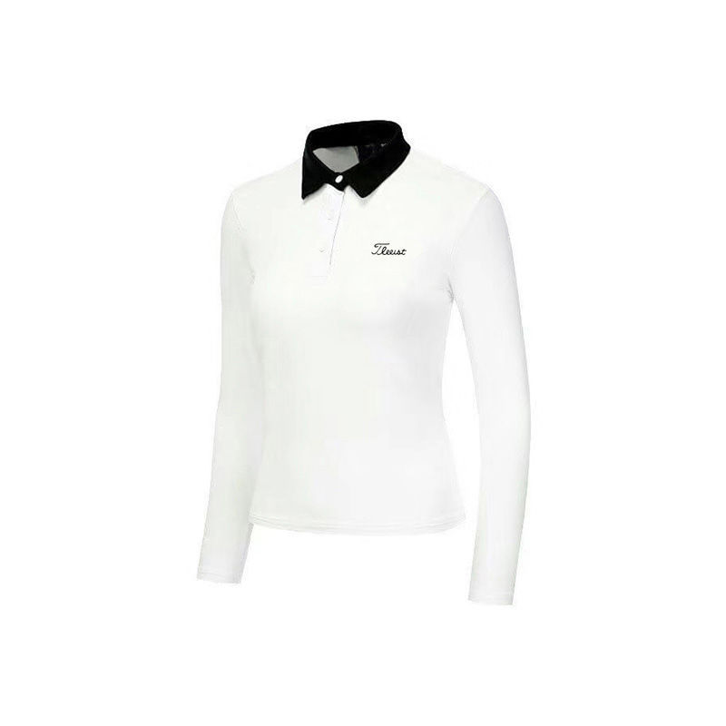 Maglietta sportiva da donna Valstrend, a maniche lunghe, traspirante, protettiva dal sole, ideale per golf e attività outdoor casual.