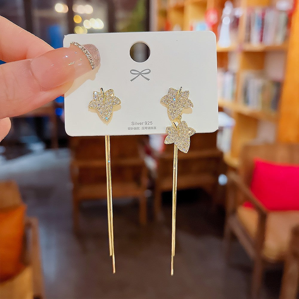Orecchini di perle di lusso in argento sterling Valstrend con design leggero e elegante, adatti a uno stile sofisticato e femminile.