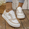 Scarpe casual da donna Valstrend con punta rotonda e design color blocking, ideali per uno stile comodo e alla moda