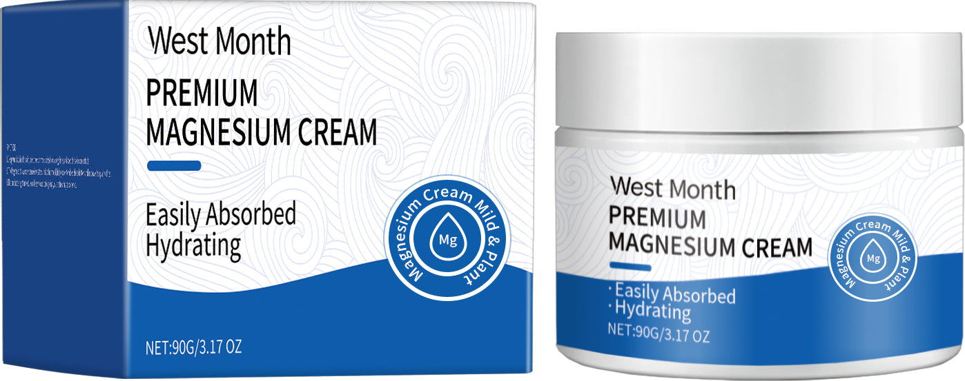 Crema al magnesio Valstrend Premium, crema lenitiva e idratante per il benessere muscolare, con confezione da 200 ml