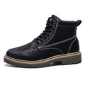 Stivali casual da uomo Valstrend in pelle con design retrò, stile trendy e moderno, ideali per un look casual e alla moda.