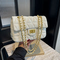 Borsa a tracolla in rete a rombi di alta qualità di Valstrend, con dettagli eleganti e design raffinato.