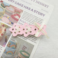 Fascetta per capelli a forma di stella di stile hot girl con fiocco rosa, clip duckbill, marca Valstrend shop.
