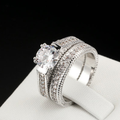 Fedi nuziali europee e americane Valstrend con diamanti, anello di gioielleria elegante e lucente per fidanzamento.