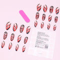 Blush in polvere French Butterfly Valstrend con piastra per unghie, colore rosa e dorato, elegante e brillante.