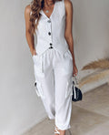 Gilet da donna a righe Valstrend, completo da moda con stampa a righe, vestito elegante e alla moda per donne.