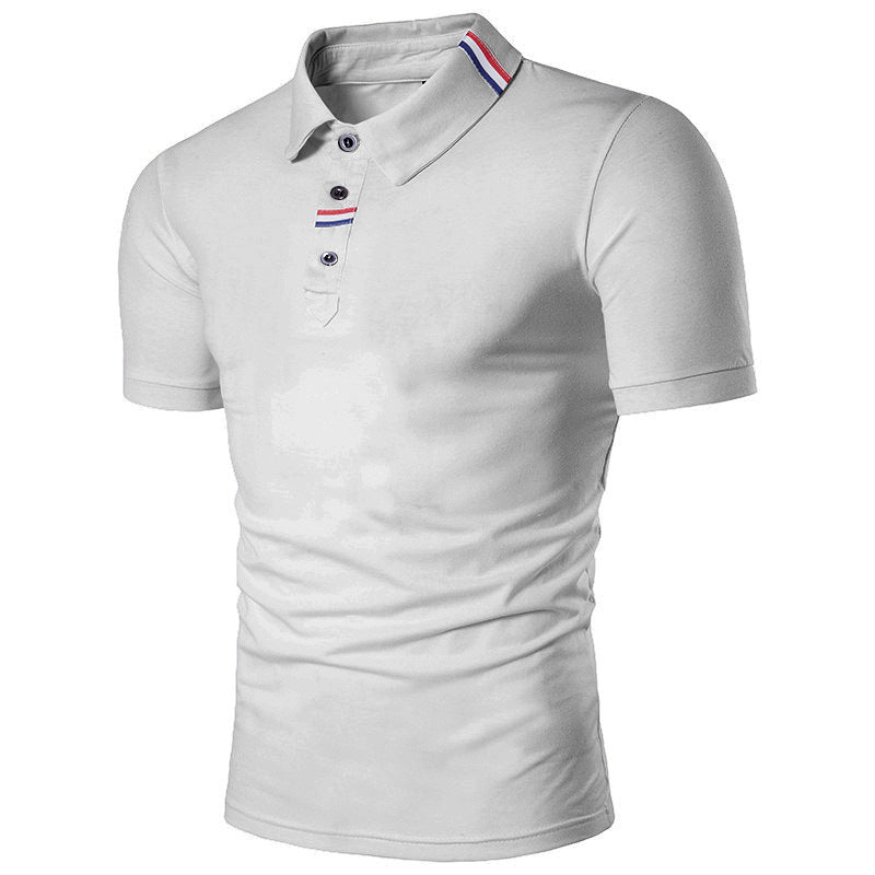 Solid Color Fashion Men's Top  T-shirt
