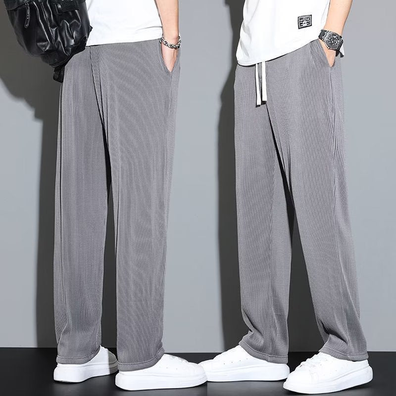 Pantaloni uomo Valstrend, pantaloni casual larghi e sottili, traspiranti e versatili, adatti a uno stile comodo e sportivo