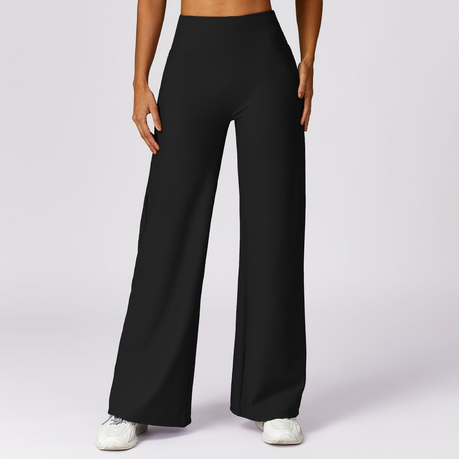Thread High Waist Casual Straight Wide Leg Quick-drying Loose Track Pants
