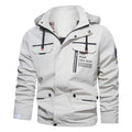 Giacca casual da uomo Valstrend, giacca a vento con cappuccio, interno in fleece, ideale per attività all'aperto e tempo fresco.