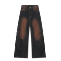 Jeans da uomo a gamba larga Valstrend shop, stile casual con lavaggio chiaro e dettagli moderni.