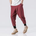 Japanese cotton and linen beam pants
