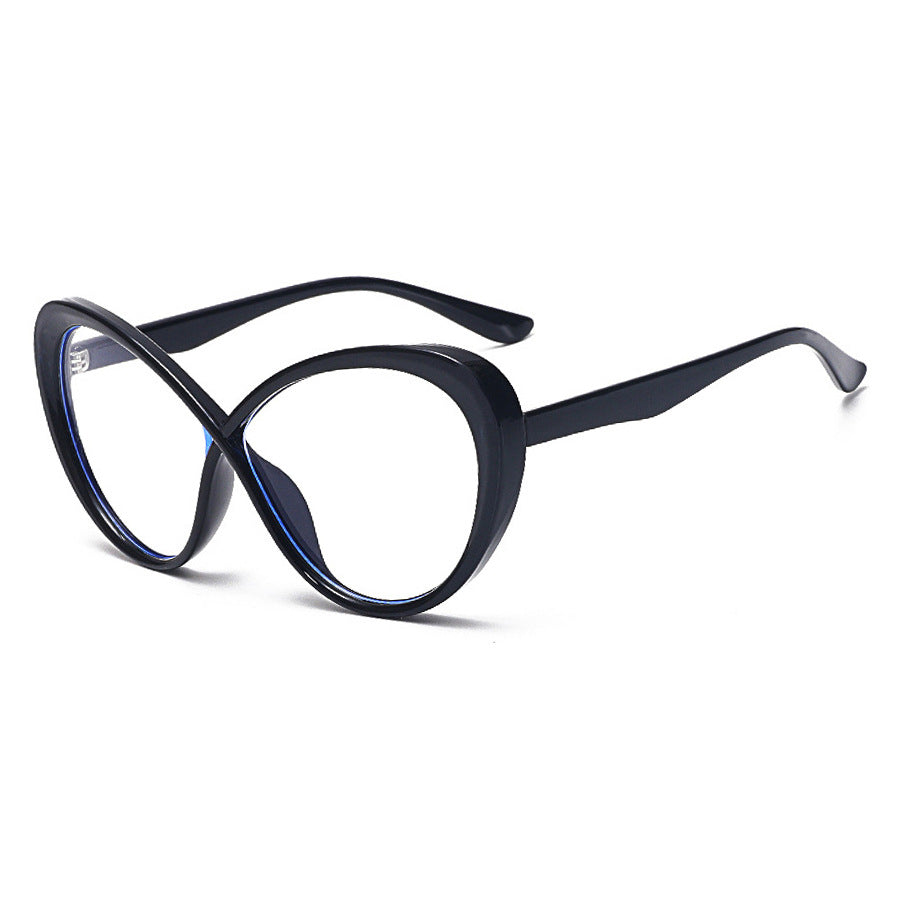 Occhiali da donna Valstrend con patchwork a contrasto e protezione anti-luce blu, stile moderno e colorato.