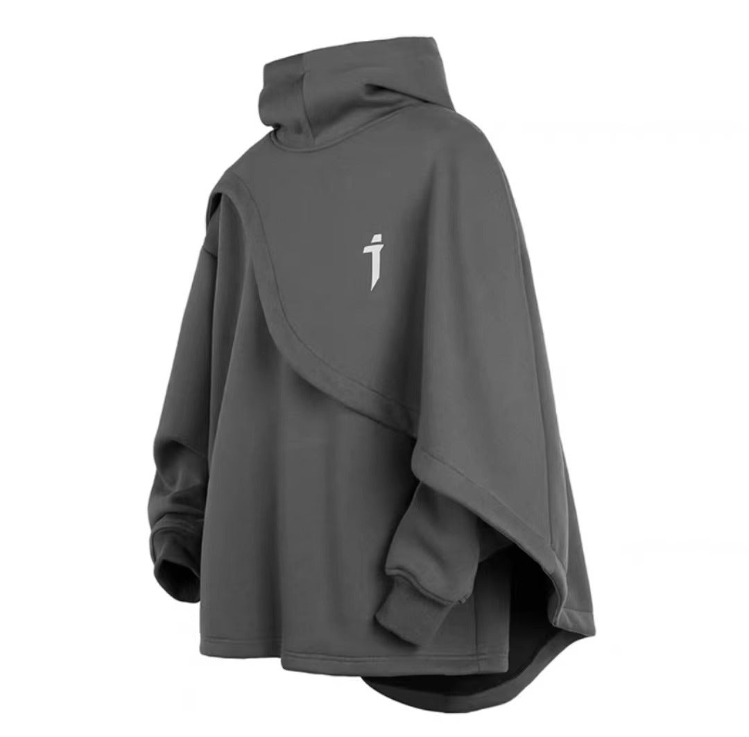 Maglione turtleneck pesante Valstrend in stile industriale retrò, autunno-inverno, con dettagli meccanici e tessuto caldo e spesso.