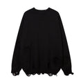 Pullover da uomo Valstrend shop a tinta unita con strappi, tessuto morbido e stile casual, perfetto per look comodi e moderni.