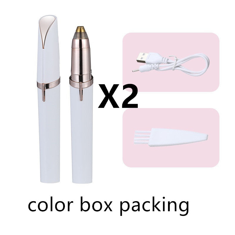 Epilaer per sopracciglia Valstrend, trimmer professionale per modellare e definire le sopracciglia, con accessori per il viso.