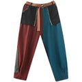 Jeans donna Valstrend con cuciture a contrasto, stile casual, tessuto denim, dettagli di moda e taglio classico.