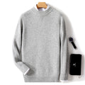 Maglione in cashmere a rombi invernale da uomo Valstrend, morbido e caldo, con motivo a rombi e collo rotondo.