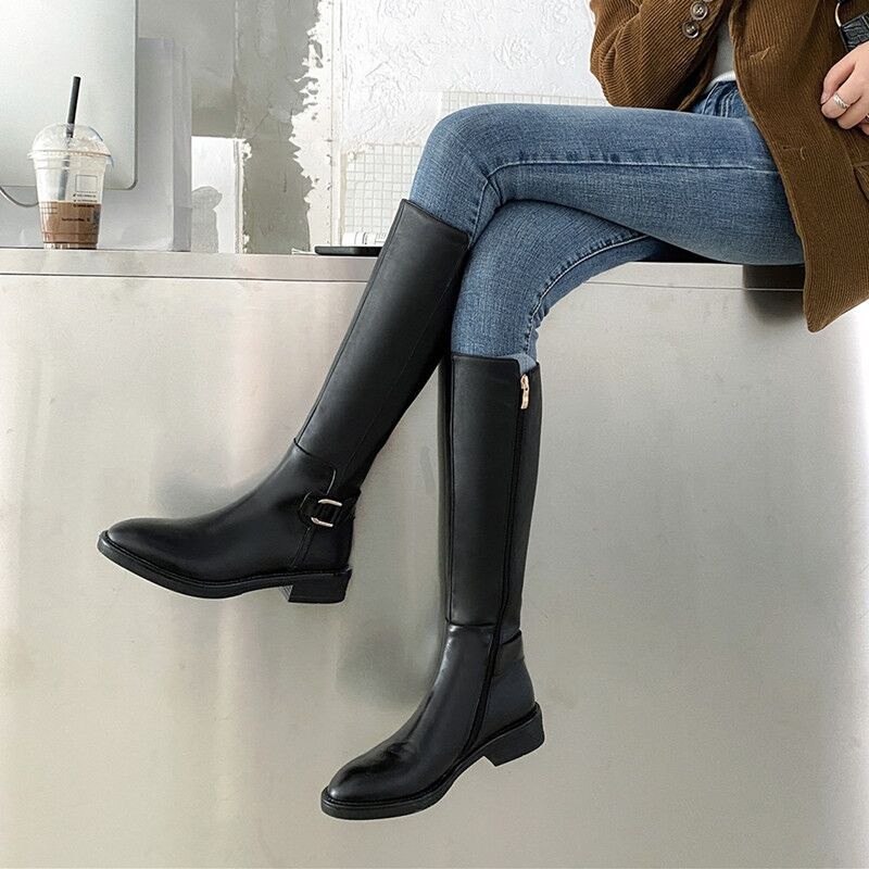 Stivali al ginocchio femminili Valstrend, stivali da cavallerizza sopra il ginocchio, con design elegante e suola robusta.