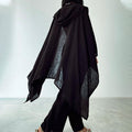 Completo donna autunno in cotone e lino, maniche lunghe, stile irregolare, abbigliamento casalingo Valstrend, due pezzi.