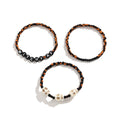 Bracciale con lettere e perle in stile retrò con teschio, design Sweet Cool Retro Skull, bracciale in perline Valstrend Shop