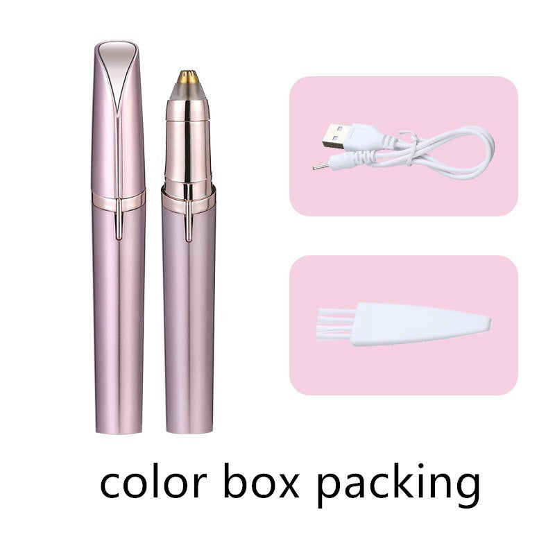 Epilaer per sopracciglia Valstrend, trimmer professionale per modellare e definire le sopracciglia, con accessori per rasatura viso femminile.