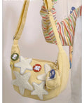 Borsa in velluto a costine da donna Valstrend, stile casual retrò semplice e versatile, con spazioso scomparto e tracolla regolabile.