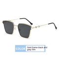 Occhiali da sole hip hop in stile retrò con cornice piccola in metallo, marca Valstrend, per un look trendy e originale