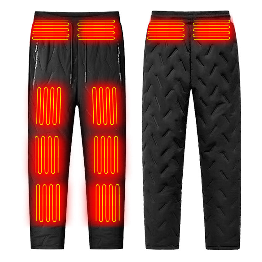 Pantaloni in cotone termici invernali Valstrend con controllo elettronico della temperatura e riscaldamento intelligente.