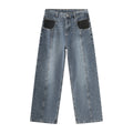 Pantaloni jeans vintage da uomo Valstrend con design di interesse speciale, stile retrò e dettagli unici.