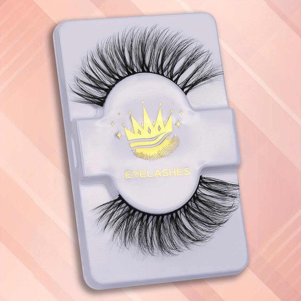 Set di 20 ciglia finte in stile mink Valstrend, morbide, folte, effetto 3D cat eye, ideale per uso quotidiano e feste.