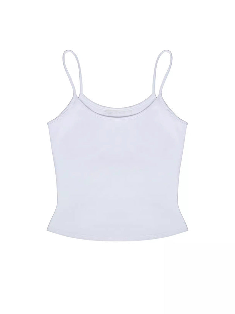 American Hot Girl Camisole Women's Slim Bottoming Shirt Short Top