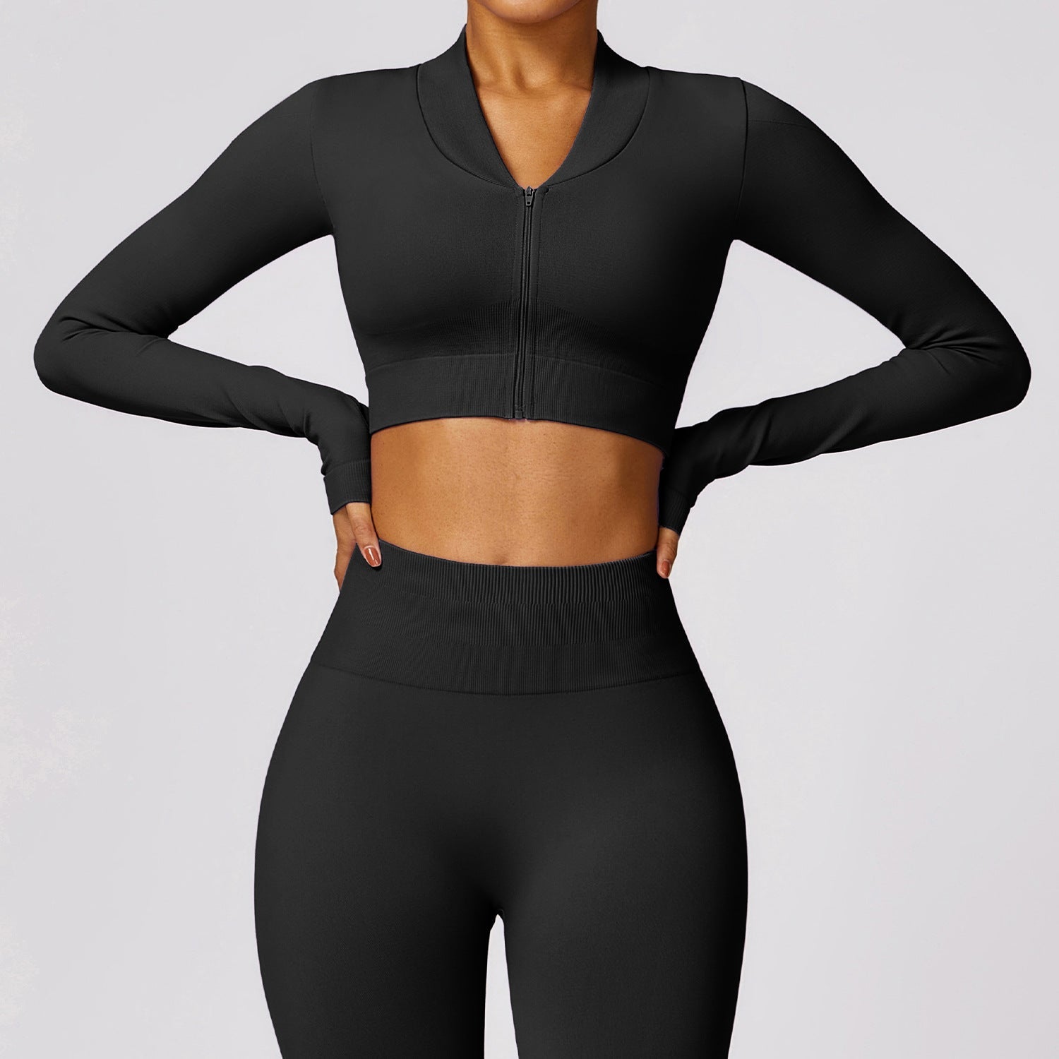 Leggings invernali senza cuciture Valstrend, tight da yoga a maniche lunghe e aderenti, tessuto caldo e comodo.