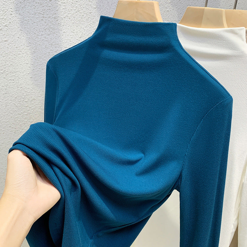Maglietta aderente a vita bassa stile Western Valstrend, maglia a maniche lunghe elasticizzata e comoda.