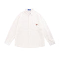 Camicia lunga con maniche lunghe in pizzo traforato, vestibilità casual e rilassata, marca Valstrend shop.