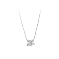 S925 Sterling Silver Roman Numeral Round Pendant Necklace