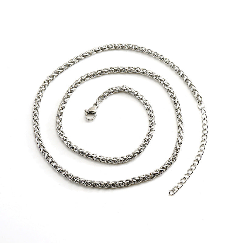 Collana a catena Keel in oro 18K con pendente, stile hip hop, chain finita, marca Valstrend.