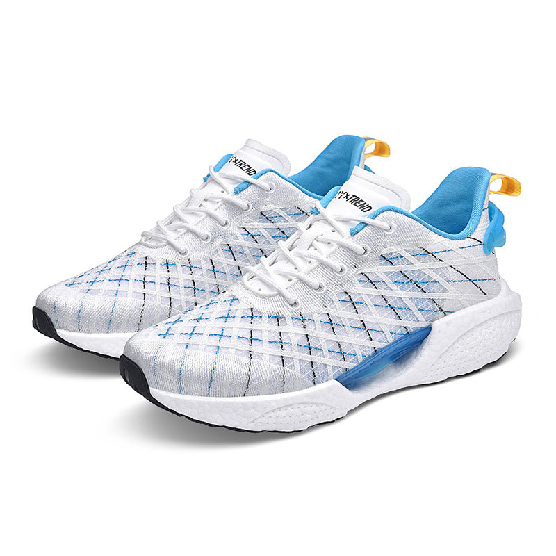 Scarpe da uomo Valstrend con suola in popcorn traspirante, stile giovane e casual, ideali per look moderni e comodi.