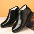 Scarpe in pelle reale da uomo con fodera in fleece, stile in cotone, ideali per l'inverno, marca Valstrend shop.