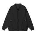 Giacca bomber ricamata con lettere da uomo, ideale per primavera e autunno, stile casual e alla moda.