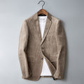 Completo in velluto a coste slim fit in cotone per business e tempo libero, stile retrò, marchio Valstrend.