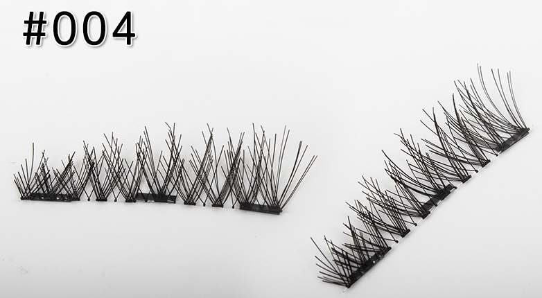 Ciglia finte magnetiche fatte a mano di Valstrend, con effetto naturale e design elegante per trucco occhi.